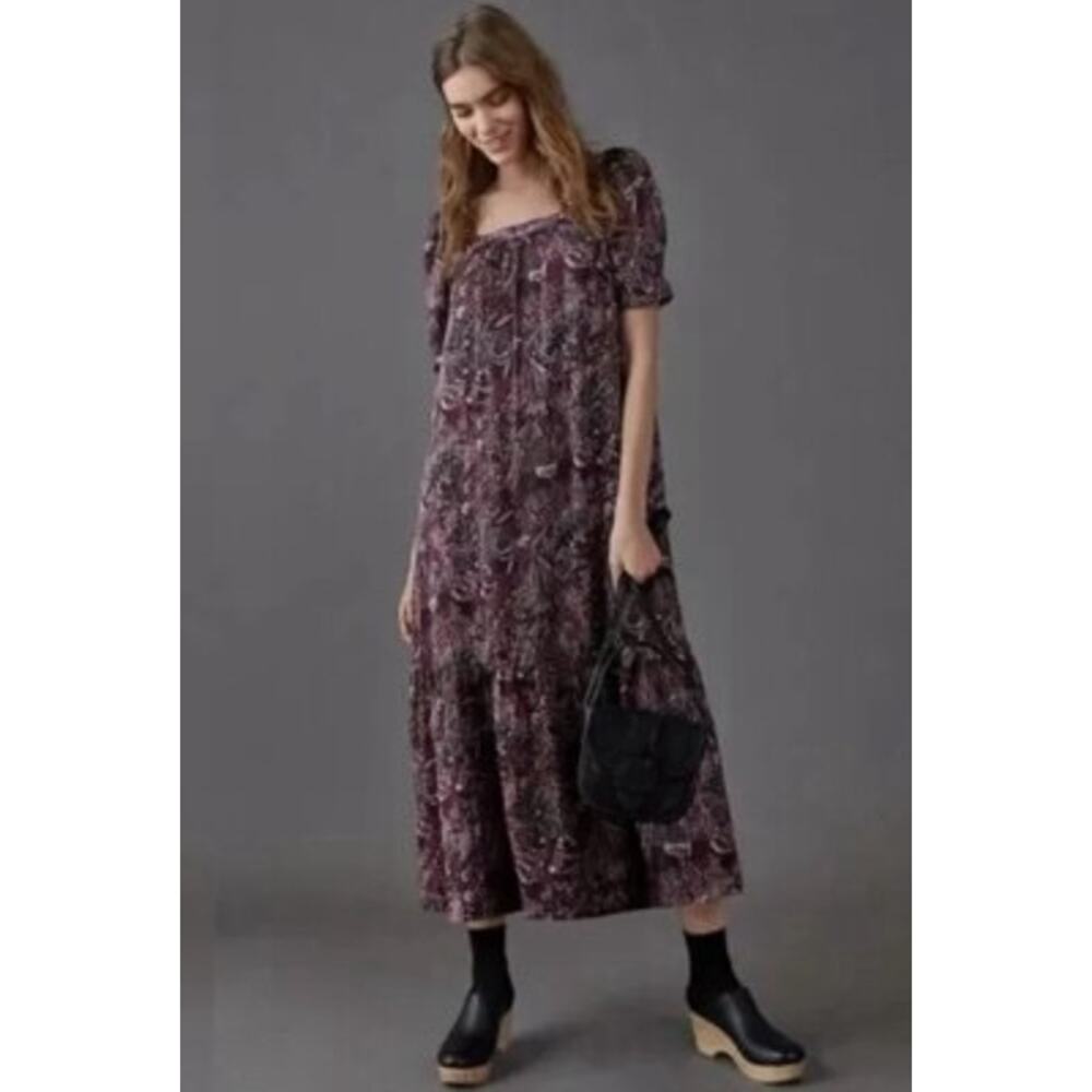 Anthropologie Maeve Lisabetta Boho Maxi Dress Size Medium